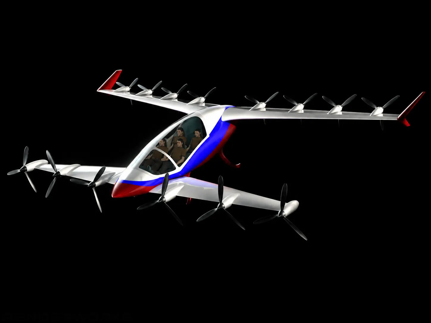 Концепт eVTOL самолета 