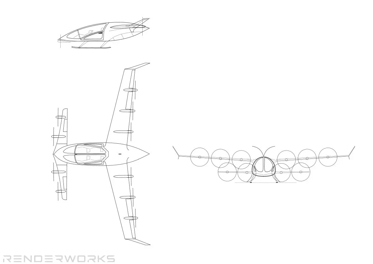 Концепт eVTOL самолета  — изображение 4