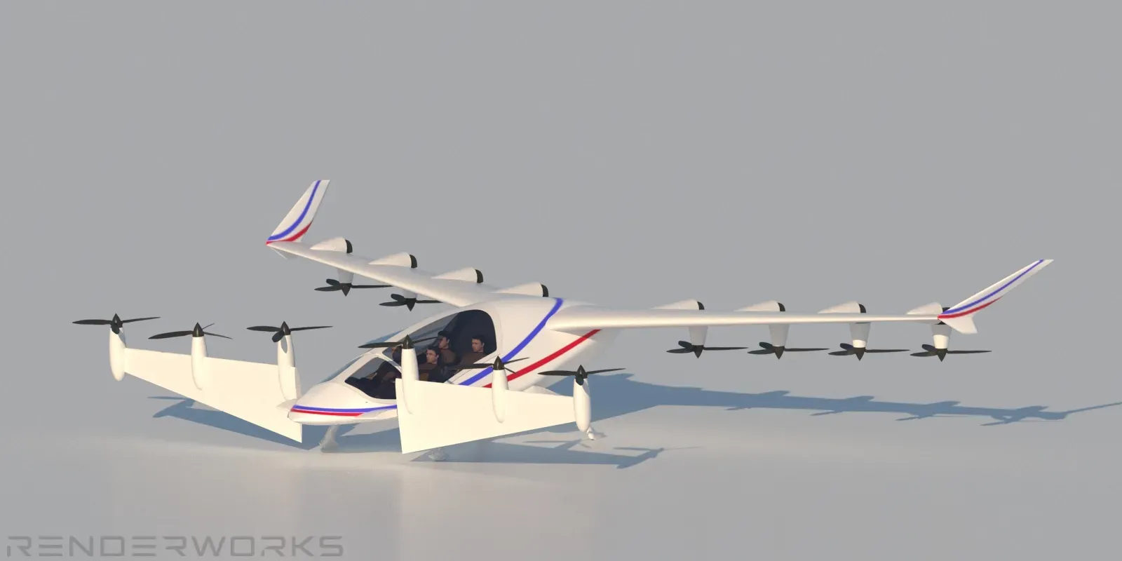 Концепт eVTOL самолета  — изображение 5