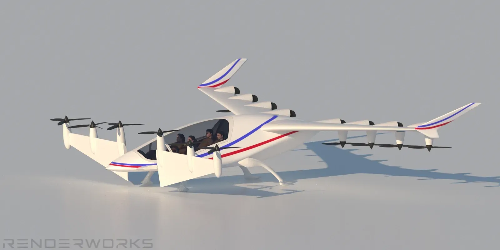 Концепт eVTOL самолета  — изображение 6