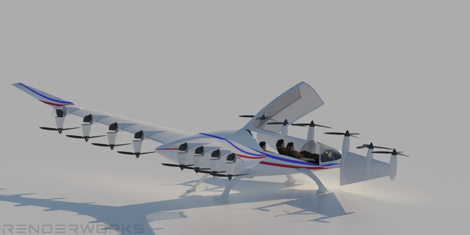 Концепт eVTOL самолета  — изображение 8