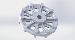 3D модель колеса экскаватора 01